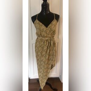 EUC Material Girl Asymmetrical Floral Print Dress Juniors XS